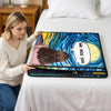 Personalized Quilt Blanket - Meaningful Memorial Gift - Love Stays Though You Are Gone