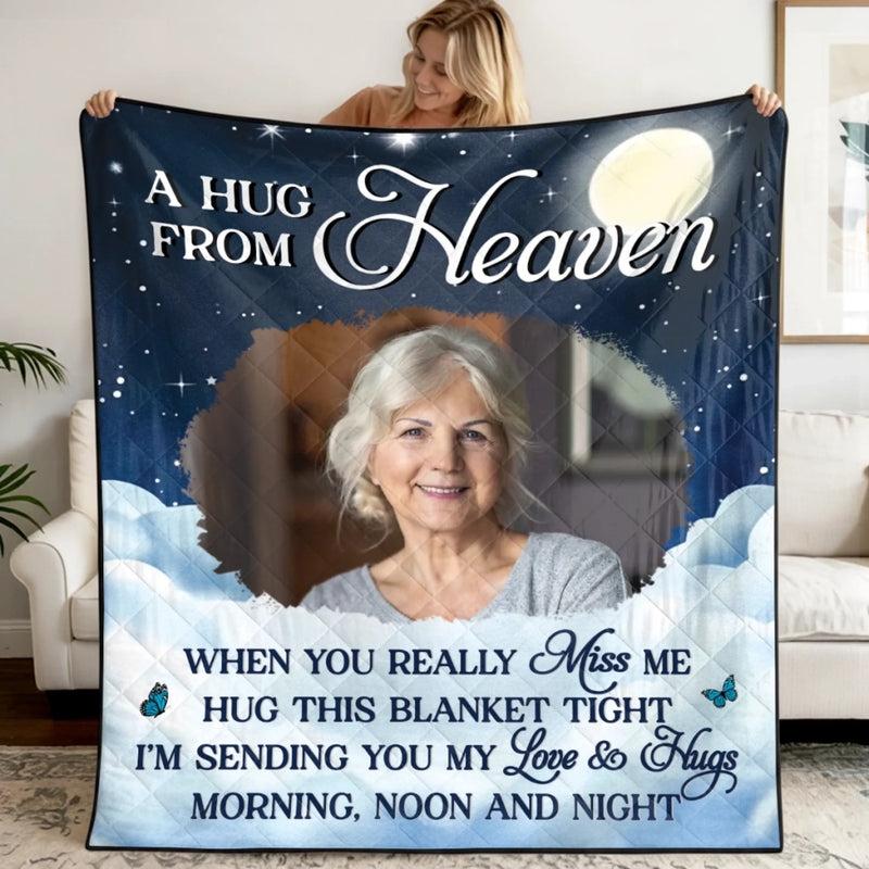 Personalized Quilt Blanket - Meaningful Memorial Gift - Memories Keep You Close Always