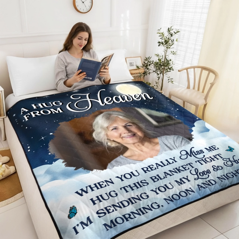 Personalized Quilt Blanket - Meaningful Memorial Gift - Memories Keep You Close Always