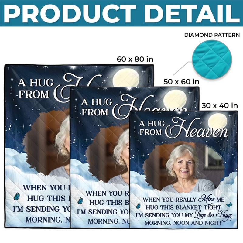 Personalized Quilt Blanket - Meaningful Memorial Gift - Memories Keep You Close Always