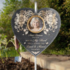 Personalized Photo Memorial Garden Slate & Hook - Meaningful Memorial Gift - Always In My Heart