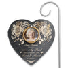 Personalized Photo Memorial Garden Slate & Hook - Meaningful Memorial Gift - Always In My Heart