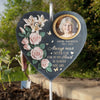 Personalized Photo Memorial Garden Slate & Hook - Meaningful Memorial Gift - Gone But Not Forgotten