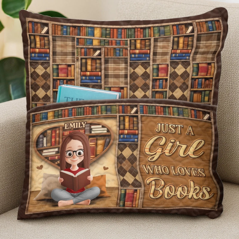 Personalized Pocket Pillow - Bookish Gifts For Book Lovers, Bookworms, Readers - Warmth Lives In Stories