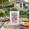 Personalized America 250th Anniversary Party Cups - Gifts For Family - United By Freedom Forever