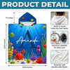 Personalized Poncho Beach Towel - Summer Gifts For Family Members - My Little Underwater Kingdom