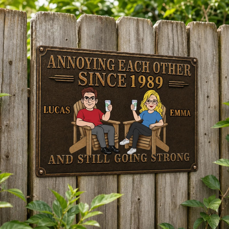Personalized Home Decor Metal Sign - Gifts For Couple - Still Going Strong