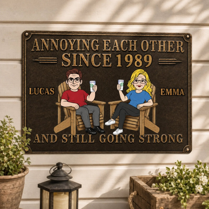 Personalized Home Decor Metal Sign - Gifts For Couple - Still Going Strong