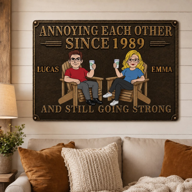 Personalized Home Decor Metal Sign - Gifts For Couple - Still Going Strong