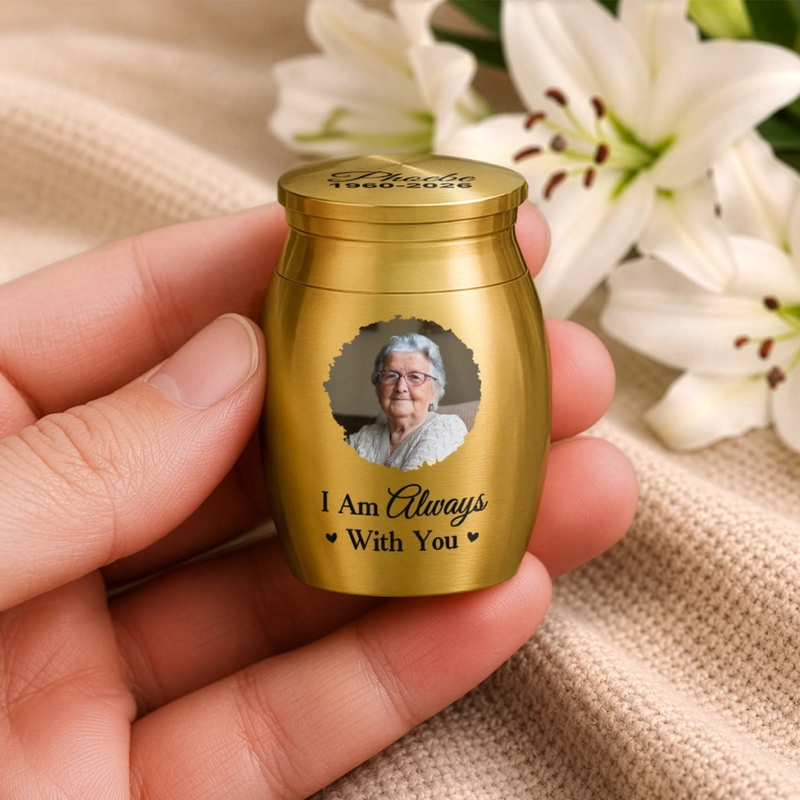 Personalized Memorial Urn - Sympathy Gift - Until We Meet Again