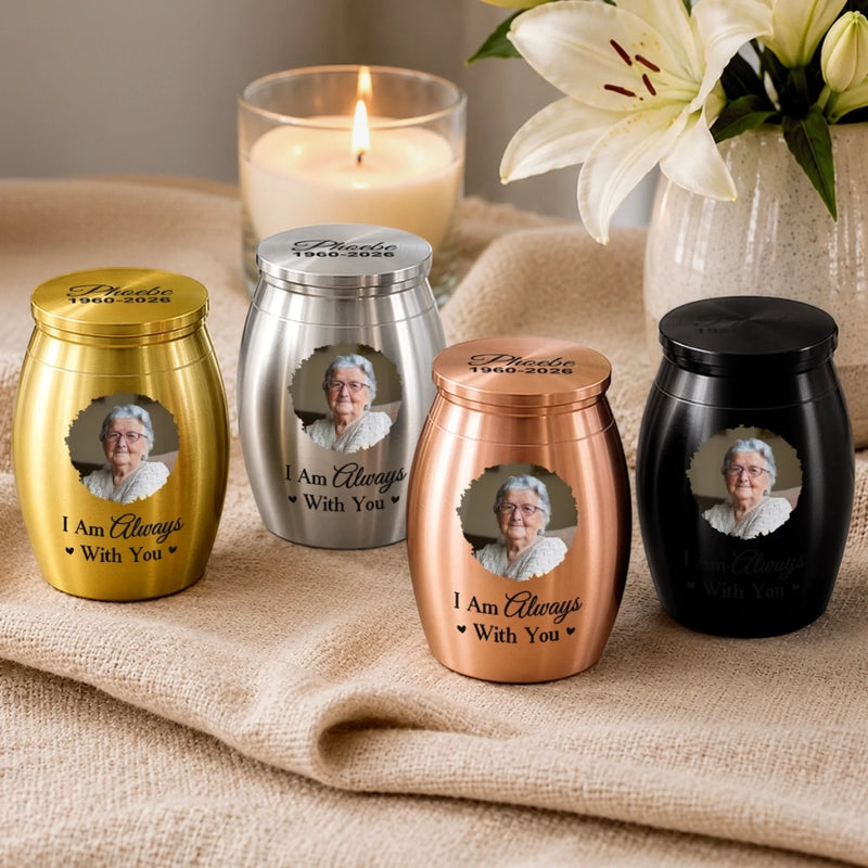Personalized Memorial Urn - Sympathy Gift - Until We Meet Again