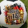 Personalized World Football Soccer Ball – Gifts For Football Lovers, Sports Fans, Sports Lovers – My Lucky Number, My Nation
