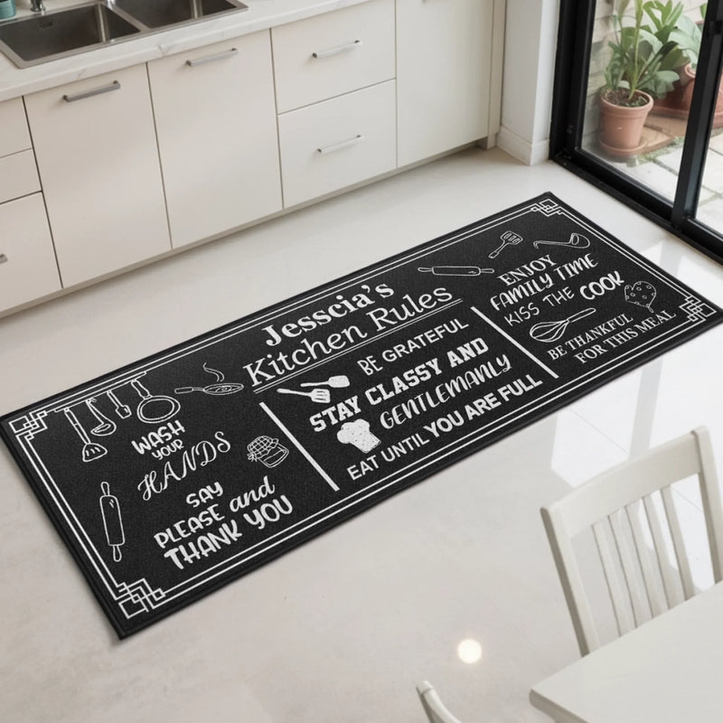 Personalized Runner Rug – Gifts For Women, Men – Kitchen Full Of Love And Joy