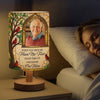 Personalized Photo Linen Bedside Table Lamp - Memorial Sympathy Gifts - Always Loved Never Forgotten