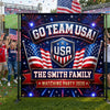 Personalized USA World Football Backdrop -  Gifts For Sports Lovers - Rocking The Ultimate Team Spirit