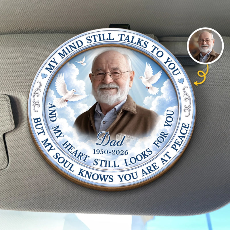 Personalized Photo Car Visor Clip - Memorial Sympathy Gifts - Your Love Still Guides Me