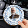 Personalized Photo Car Visor Clip - Memorial Sympathy Gifts - Your Love Still Guides Me