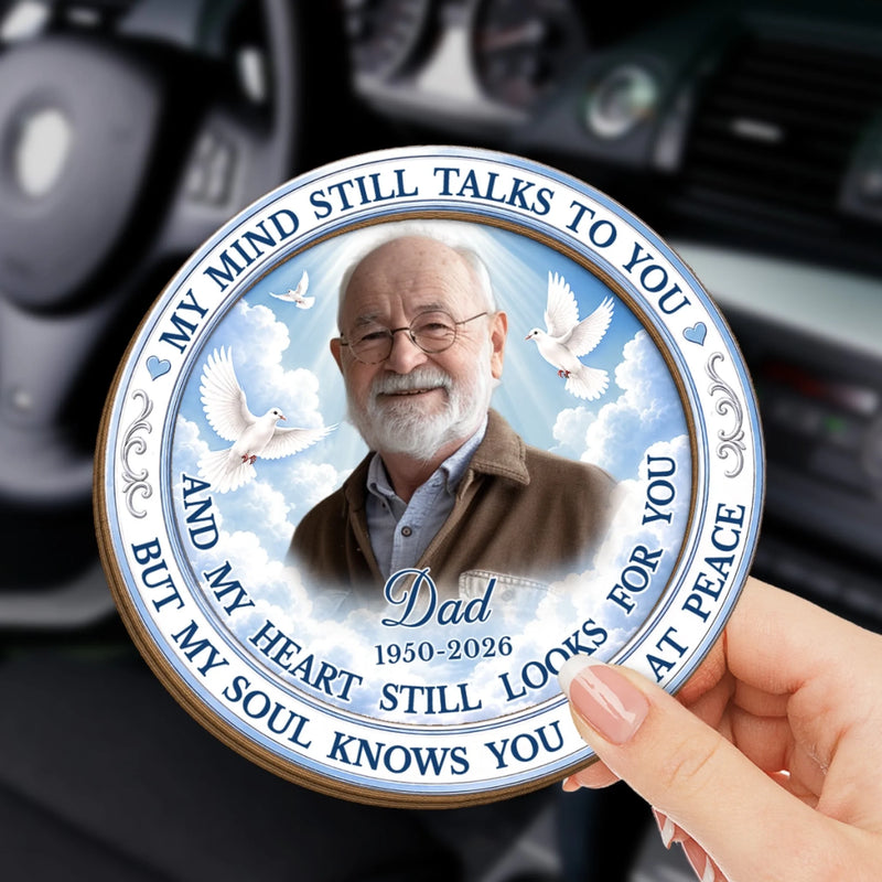 Personalized Photo Car Visor Clip - Memorial Sympathy Gifts - Your Love Still Guides Me