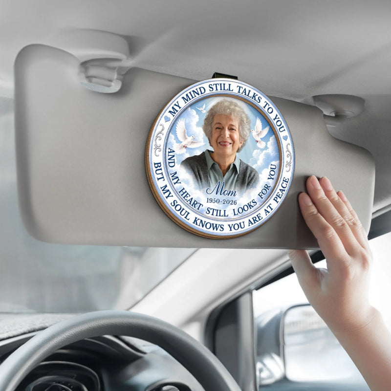 Personalized Photo Car Visor Clip - Memorial Sympathy Gifts - Your Love Still Guides Me