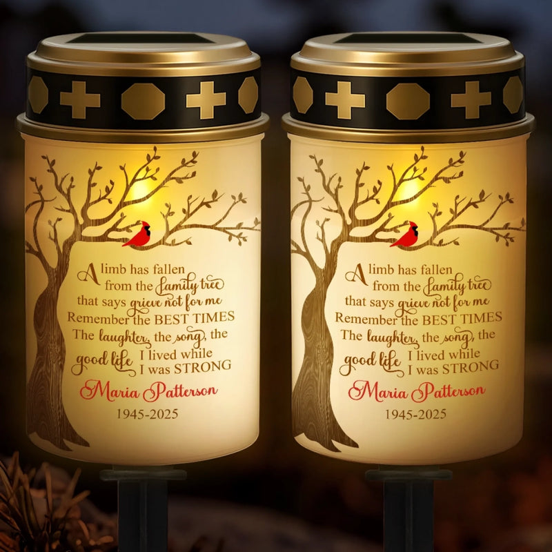 Personalized Solar Stake Lights – Memorial Sympathy Gifts – Love’s Light Never Fades