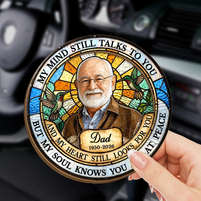 Personalized Photo Car Visor Clip - Memorial Sympathy Gifts - Forever Watching Over Me