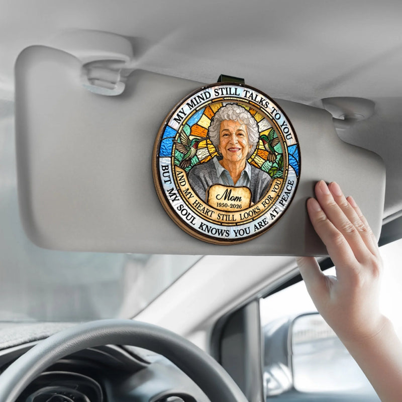 Personalized Photo Car Visor Clip - Memorial Sympathy Gifts - Forever Watching Over Me