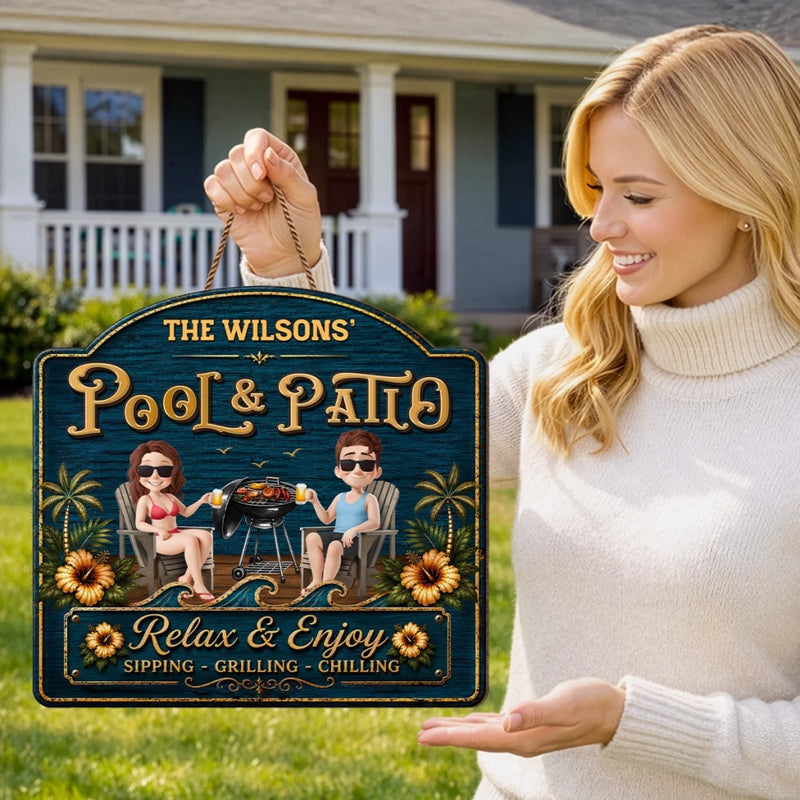 Personalized Wood Sign – Camping Gifts For Couple – Where Summer Never Ends