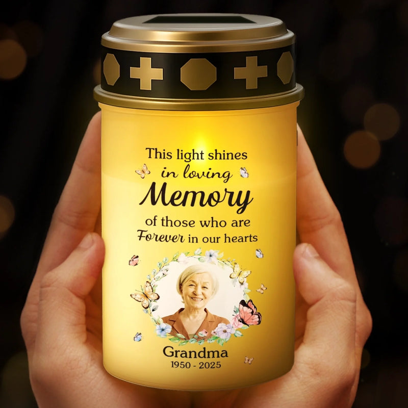 Personalized Photo Solar Stake Lights – Memorial Sympathy Gifts – Guiding Me Home With Your Love