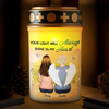 Personalized Solar Stake Lights – Memorial Sympathy Gifts – Still By My Side, Just Out Of Sight