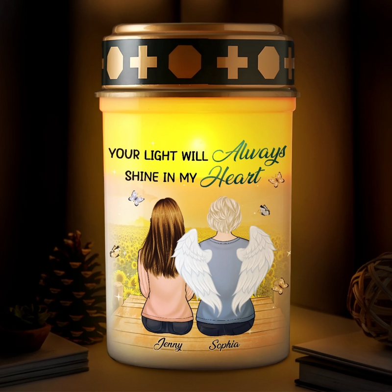 Personalized Solar Stake Lights – Memorial Sympathy Gifts – Still By My Side, Just Out Of Sight