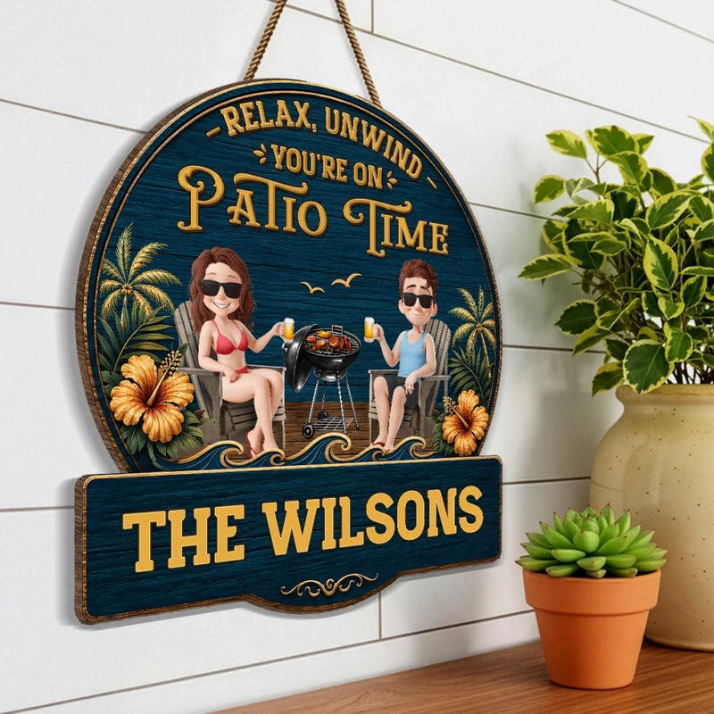Personalized Wood Sign – Camping Gifts For Couple – Grill Master, Party Captain