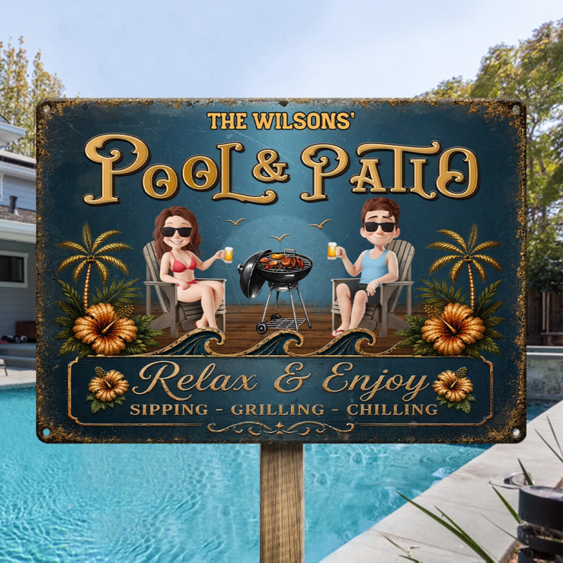Personalized Metal Sign – Anniversary Gifts For Couple – Our Permanent Summer Escape