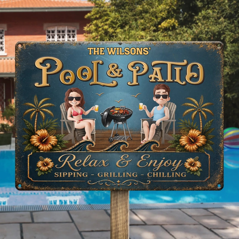 Personalized Metal Sign – Anniversary Gifts For Couple – Our Permanent Summer Escape