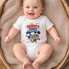 Personalized World Football Baby Onesie - Gifts For Football Lovers, New Moms, New Dads - My Very First Gold Cup