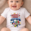 Personalized World Football Baby Onesie - Gifts For Football Lovers, New Moms, New Dads - My Very First Gold Cup