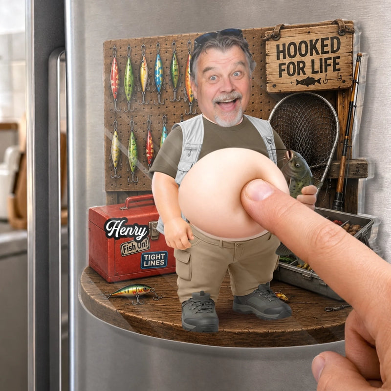 Personalized Photo Dad Bod Belly Squishy Acrylic Fridge Magnet – Funny Gifts For Dad, Grandpa –  Hooked On The Good Life