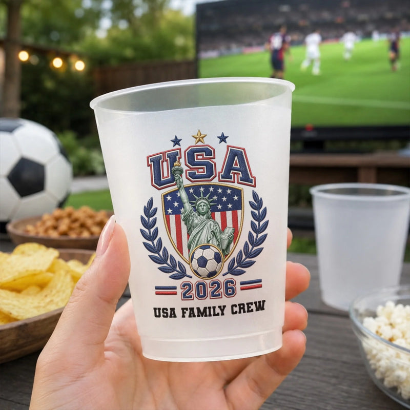 Personalized Party Cups - Gifts For Soccer Lovers, Sports Fans, Sports Lovers - Proud Hearts Strong Nation
