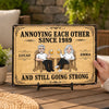 Personalized Home Decor Metal Sign - Gifts For Campers Couple - Adventure Awaits Us