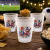 Personalized Party Cups - Gifts For Soccer Lovers, Sports Fans, Sports Lovers - Born To Cheer Together