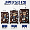 Personalized Luggage Cover – Vacation Gift For Adventure Travel Lovers – Love Is An Endless Journey