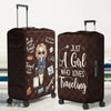 Personalized Luggage Cover – Vacation Gift For Adventure Travel Lovers – Love Is An Endless Journey