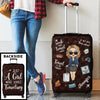 Personalized Luggage Cover – Vacation Gift For Adventure Travel Lovers – Love Is An Endless Journey