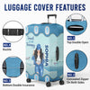 Personalized Luggage Cover – Vacation Gift For Adventure Travel Lovers – Up In The Clouds, Where I Belong