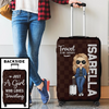 Personalized Luggage Cover – Vacation Gift For Travel Lovers – Travel Is My Therapy