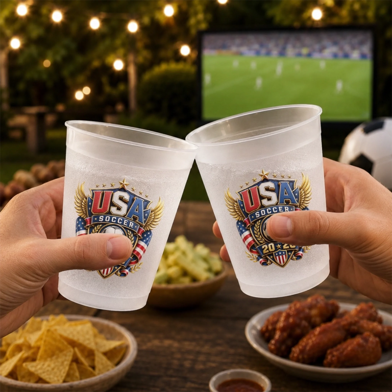 Personalized Party Cups - Gifts For Football Lovers, Sports Fans, Sports Lovers - Chasing Glory In 2026