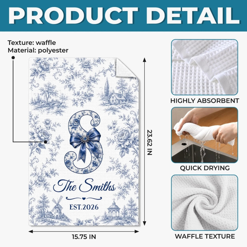 Personalized Kitchen Towel – Gifts For Best Friends, Family, Yourself – Our Little Peaceful Sanctuary