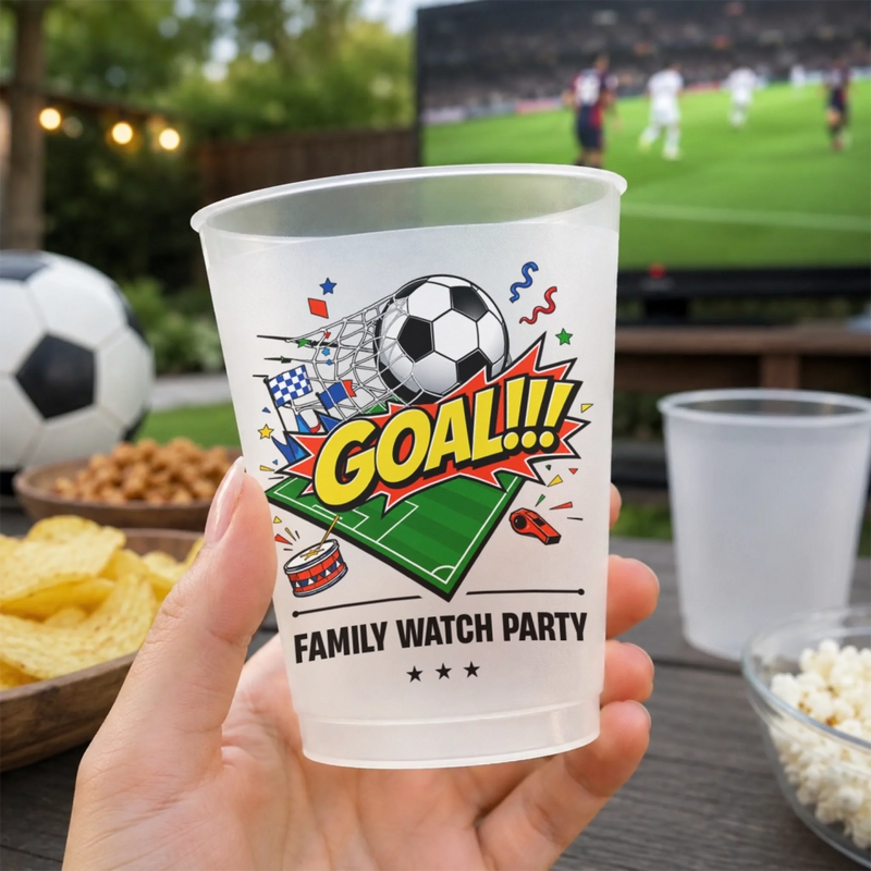 Personalized Party Cups - Gifts For Football Lovers, Sports Fans, Sports Lovers - Game Day Starts Here