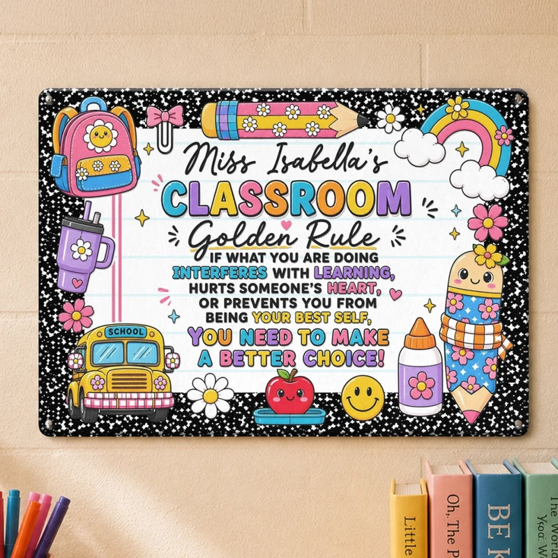 Personalized Home Decor Metal Sign – Back To School Gifts For Teachers – You Need To Make A Better Choice