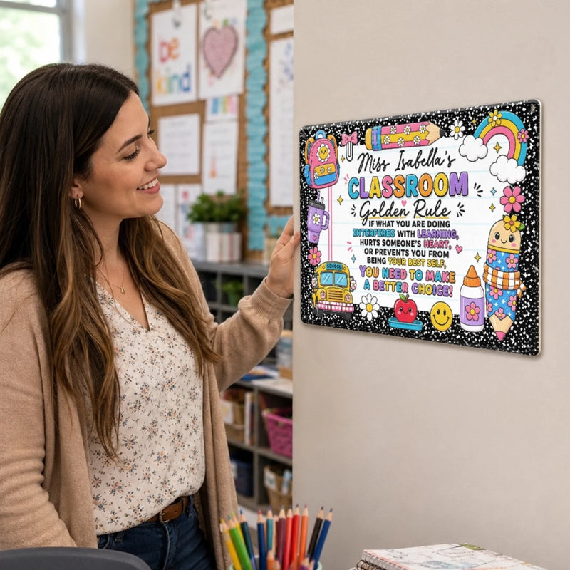 Personalized Home Decor Metal Sign – Back To School Gifts For Teachers – You Need To Make A Better Choice