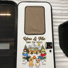 Personalized RV Decal - Camping Gifts for Campers, Couple, Dog Cat Lovers - Adventure Together